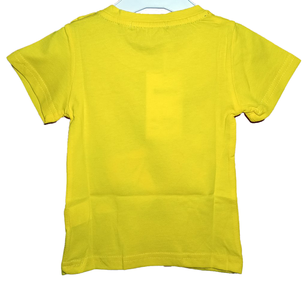 Camiseta Dolphin Amarilla Camiseta amarilla manga corta bebé y niño