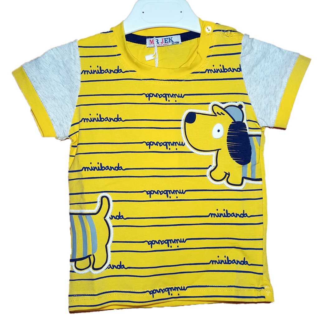 Camiseta Can Amarilla Camiseta amarilla bebé y niño