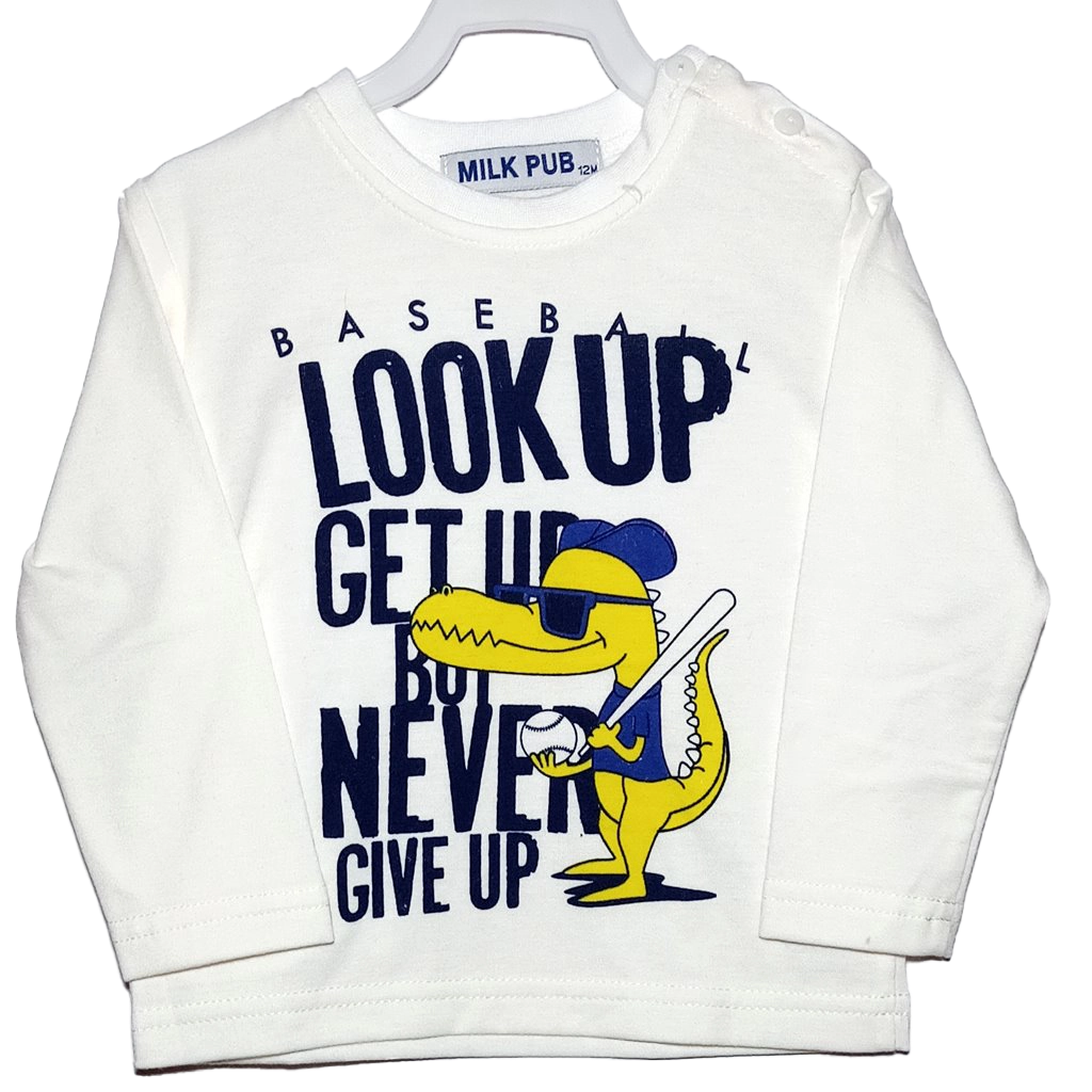 Camiseta Baseball Camiseta manga larga blanca