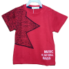 Camiseta roja de manga corta para bebé y niño