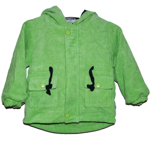 Chaqueta verde para bebé y niño