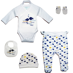 Conjunto 5 piezas recién nacido