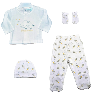 Conjunto 4 piezas recién nacido
