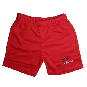 Pantalón rojo corto para bebé y niño