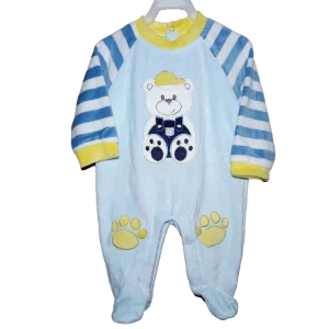 Pelele largo azul para bebé