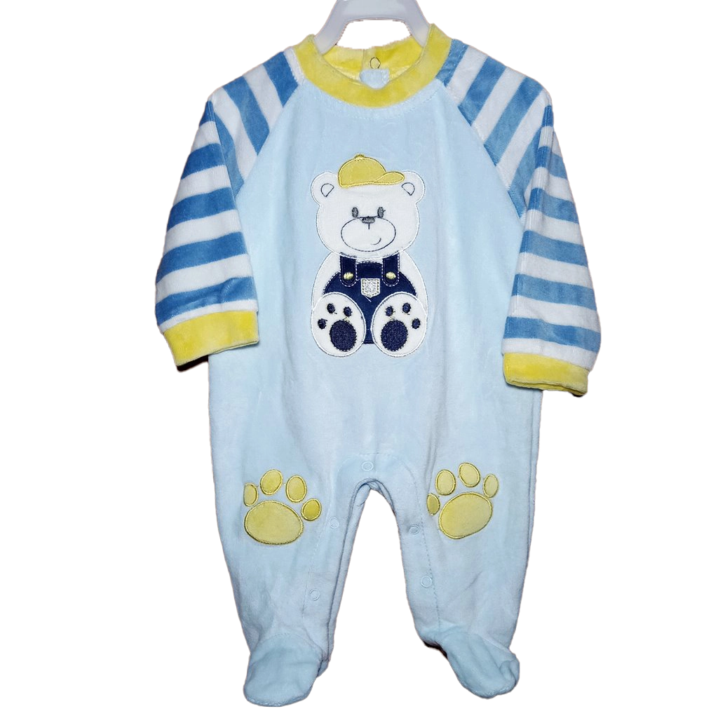 Pelele Osito Azul Pelele largo azul para bebé