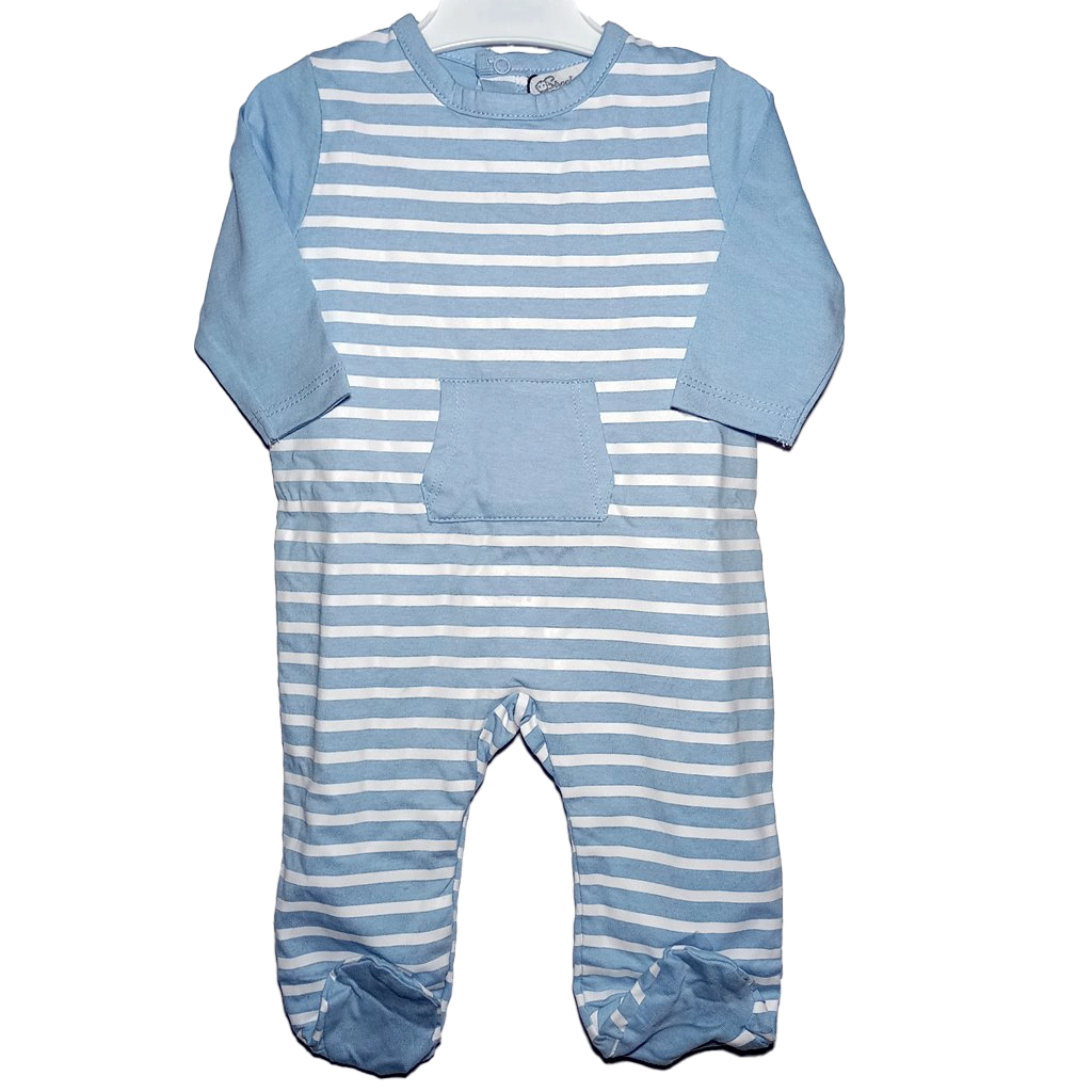 Pelele Rayas Pelele largo azul para bebé
