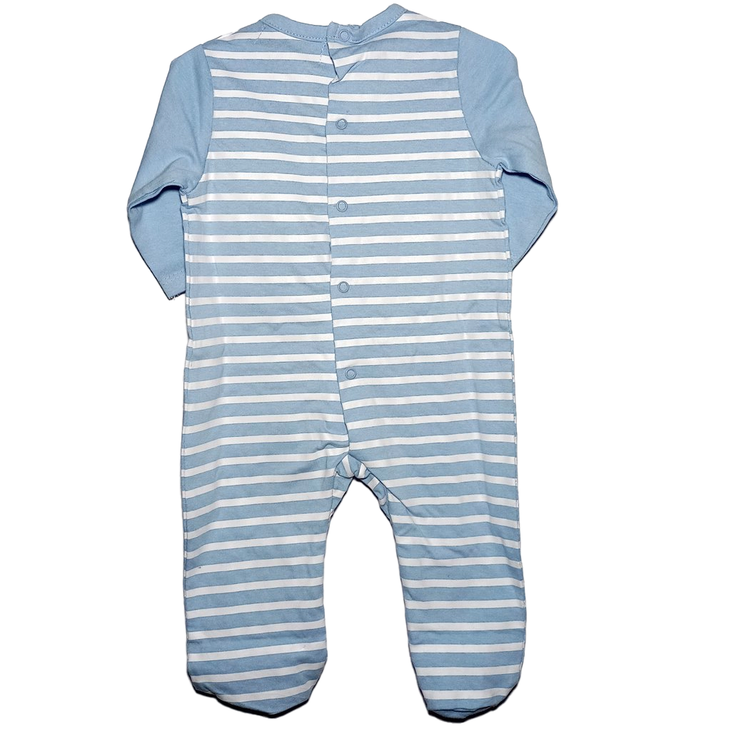 Pelele Rayas Pelele largo azul para bebé
