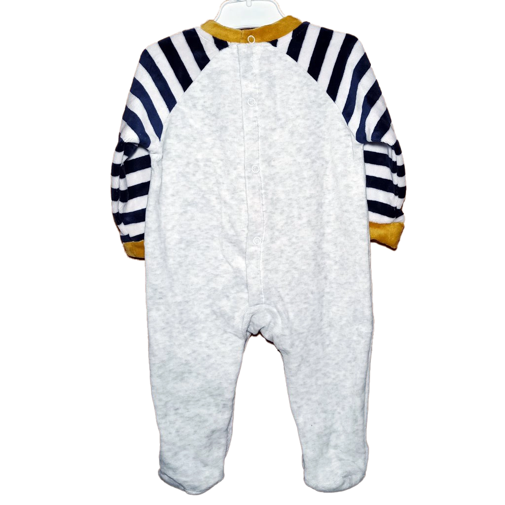 Pelele Osito Gris Pelele largo gris para bebé