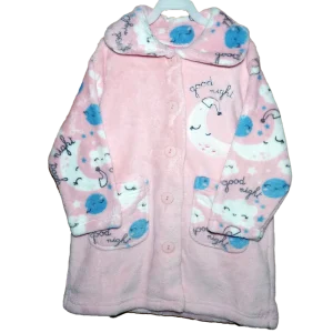 Bata rosa para niña