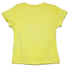 Camiseta amarilla de manga corta para bebé y niña