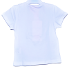 Camiseta blanca de manga corta para bebé y niña
