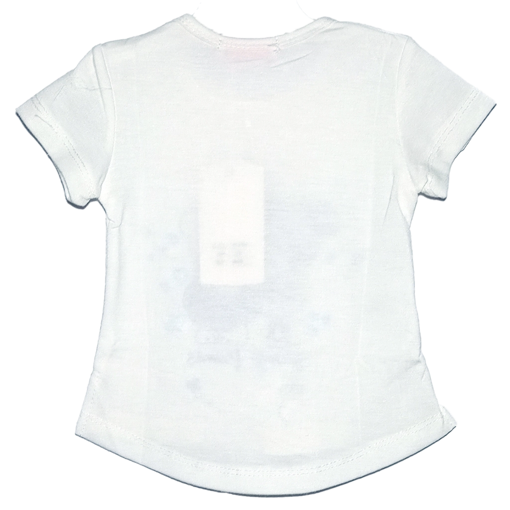 Camiseta Forever Blanca Camiseta blanca de manga corta para bebé y niña