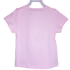 Camiseta rosa de manga corta para bebé y niña