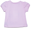 Camiseta rosa de manga corta para bebé y niña