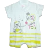 Pelele corto amarillo para bebé niña