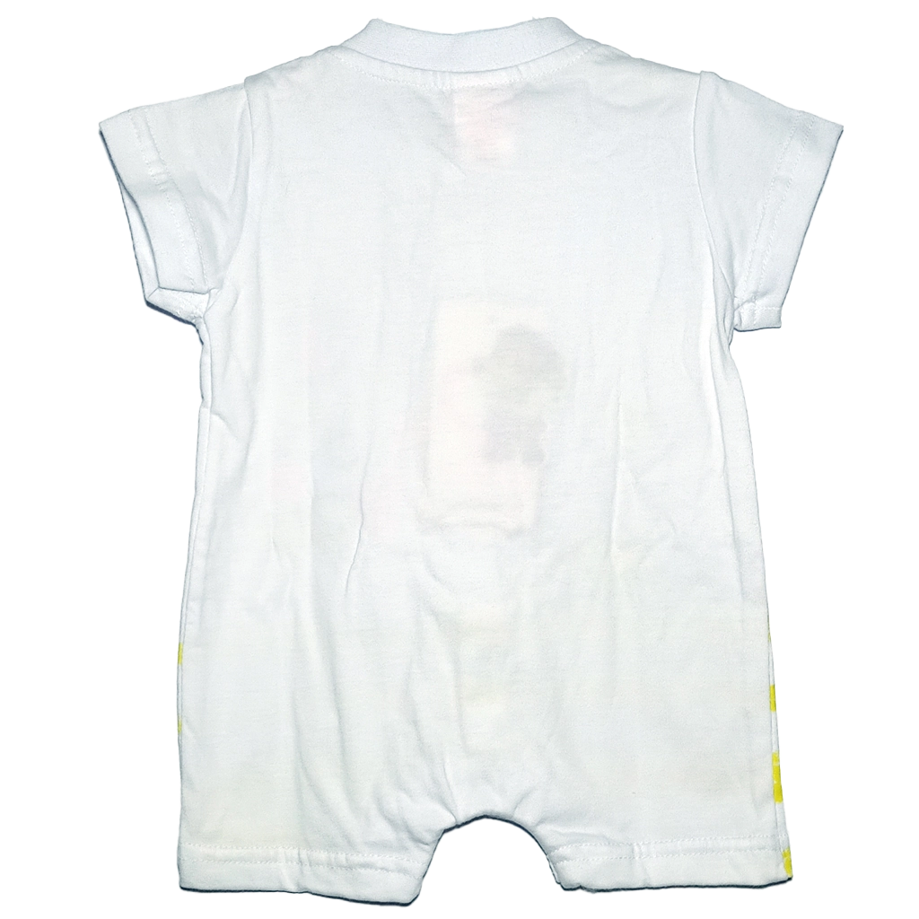 Pelele Love Amarillo Pelele corto amarillo para bebé niña