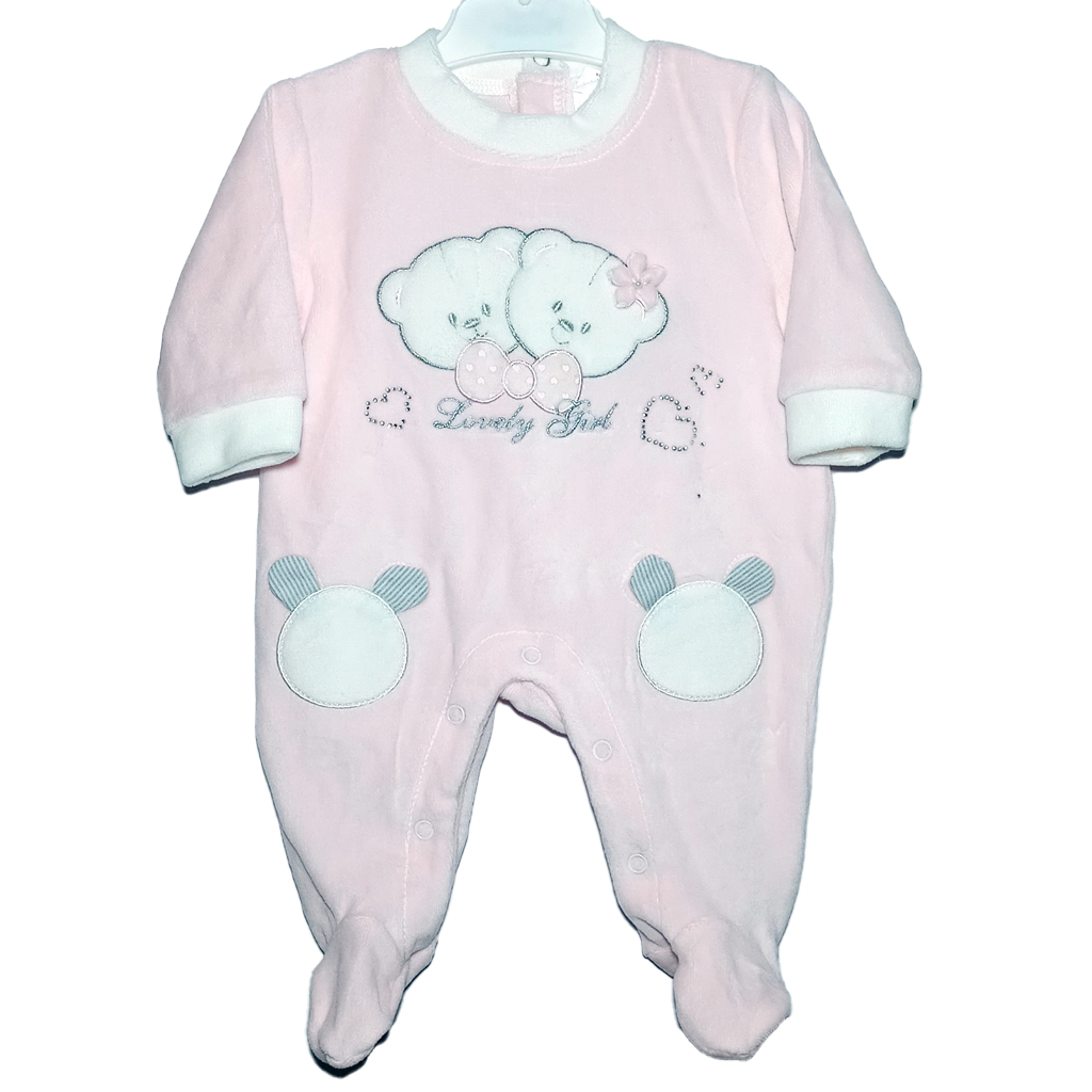 Pelele Lacito Pelele largo rosa bebé niña