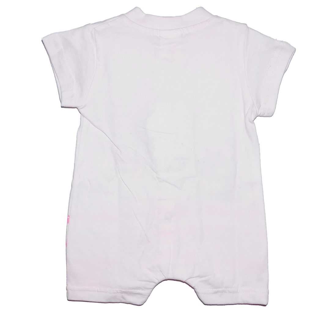 Pelele Love Rosa Pelele corto rosa para bebé niña