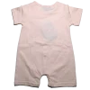 Pelele corto rosa para bebé niña