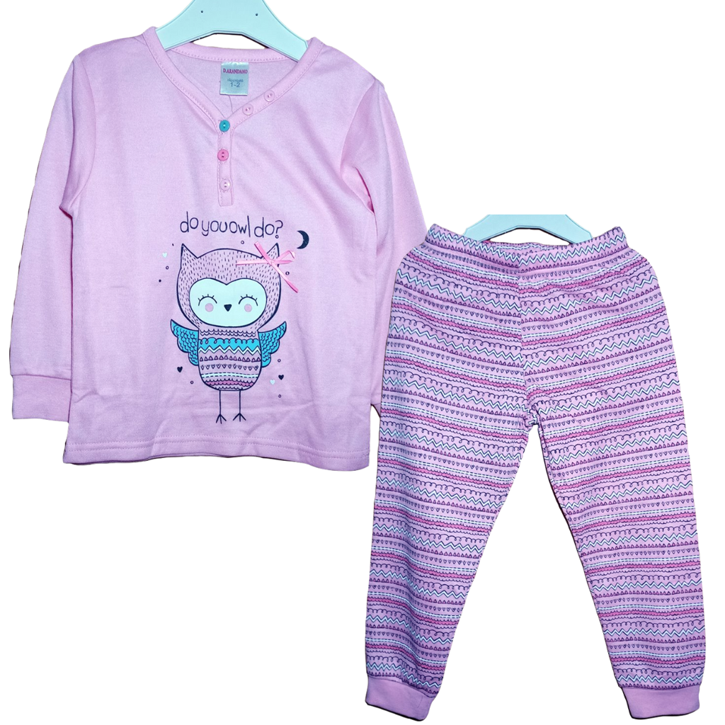 Pijama Búho Fucsia Pijama fucsia para bebé y niña