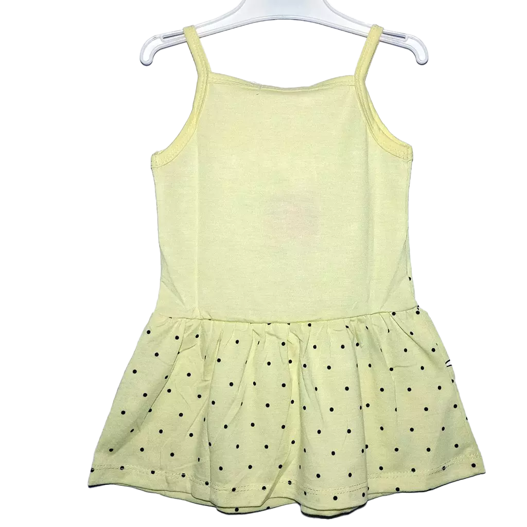 Vestido Bunny Amarillo Vestido de tirantes amarillo para bebé y niña