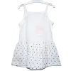 Vestido de tirantes blanco para bebé y niña