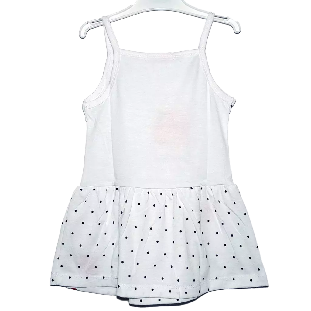 Vestido Bunny Blanco Vestido de tirantes blanco para bebé y niña
