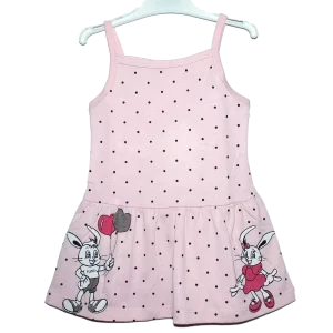 Vestido de tirantes rosa para bebé y niña